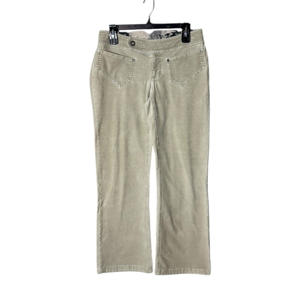 The North Face Corduroy Wide Leg Pants Size‎ 4 Low Rise Neutral Cream Retro